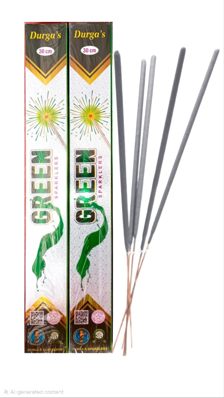 30Cm Green Sparklers (5 Pcs)
